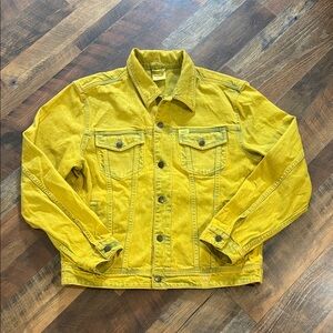 GUESS x Sean Wotherspoon Farmers Market Yellow Acid Wash Denim Jacket Medium
